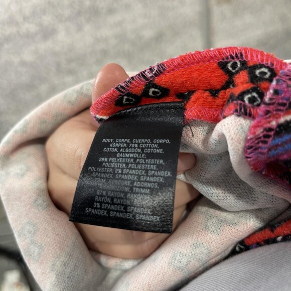 Maeve Dress Womens 6 Purple Red Geometric Fit & Flare Border Print Exposed Zip - Picture 8 of 8